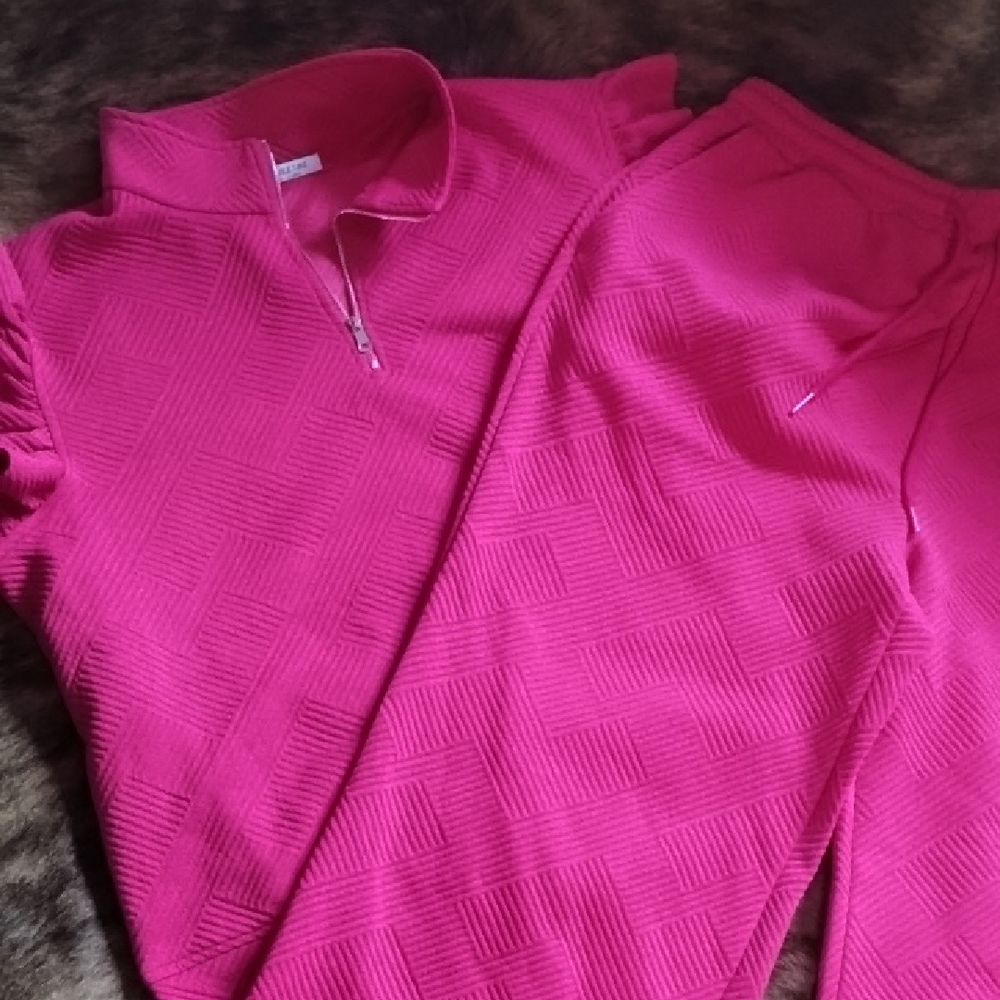 Women's Pink Wide Leg Lounge set